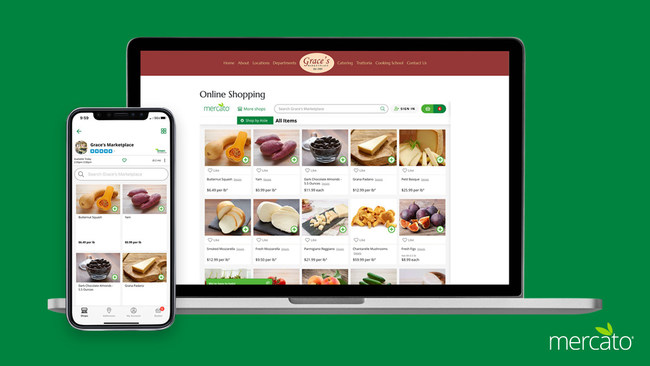 Mercato's digital platform is designed for independently owned grocery and specialty food stores.