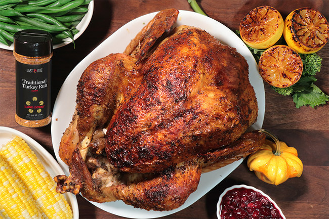 With Last Bite™ Traditional Turkey Rub this holiday season is simple and delicious.