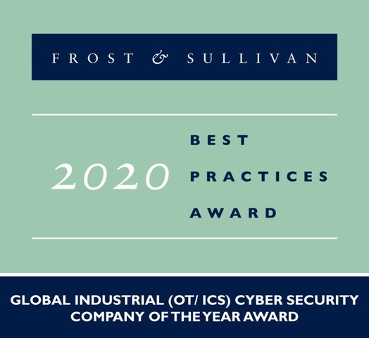 2020 Global Industrial (OT/ ICS) Cyber Security Company of the Year Award