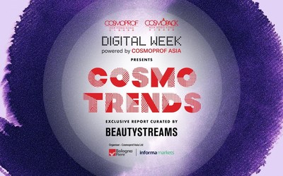 The CosmoTrends report highlights 21 products selected by trend agency BEAUTYSTREAMS.