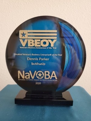The National Veteran-Owned Business Association (NaVOBA) has honored TechTrueUp as the 2020 Disabled Veteran's Business Enterprise of the Year (VBEOY)