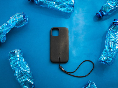 Lander's Torrey protective case for the Apple iPhone 12 features a soft-touch, plant-based bioplastic outer layer, as well as a rigid inner layer made with Eastman Tritan™ Renew.