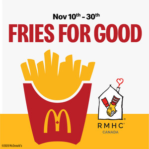 #FriesForGood is back at McDonald's Canada to support families with sick children
