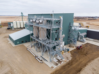 All of the images were provided by Ingredion Incorporated; they’re of the Ingredion processing facility in Vanscoy. In Print-3 and Print-4, you can see both the Ingredion and Verdient facilities. (CNW Group/Protein Industries Canada)