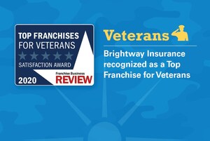 Brightway Insurance named a top franchise for veterans four years in a row