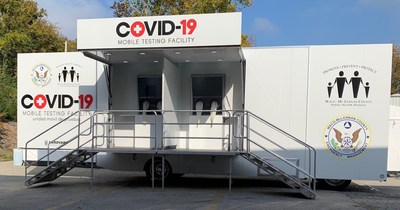 Waco-McLennan County Public Health District deploys the Aardvark Mobile Health Testing Truck outfitted with duel testing windows