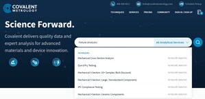 Covalent Metrology Reveals New Website, Modernizing Analytical Services for Materials &amp; Device Characterization