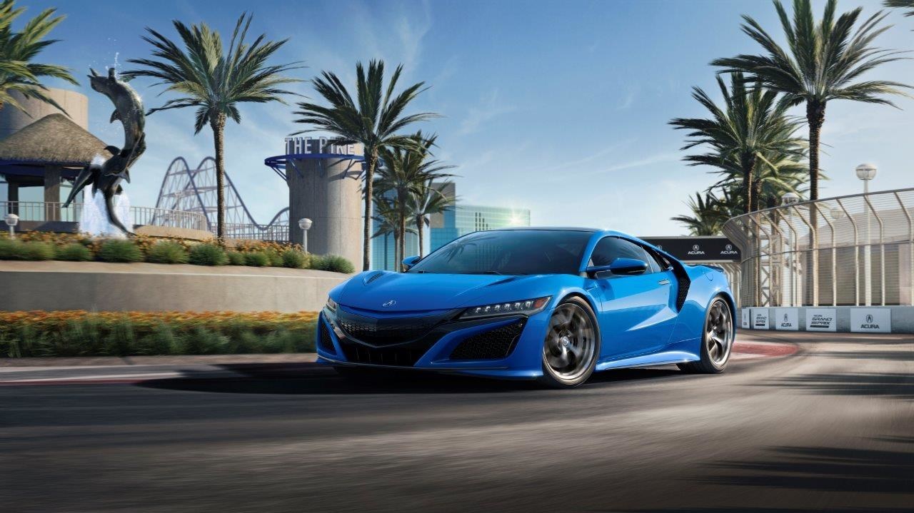 21 Acura Nsx Celebrates Motorsports And Heritage In Long Beach Blue Pearl