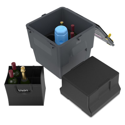 Liviri Vino6 is a premium wine shipping cooler designed for safe, cost-effective ground shipping. It's temperature-tailored internals keep fine vintages from cooking or freezing through four seasons.