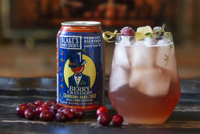 Blake's Hard Cider announces their new addition, Berry Cranders, a semi-sweet hard cider that features cranberry flavor with a hint of ginger. Enjoy it on its own or as a substitute for ginger beer in your holiday cocktails.