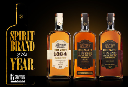 Uncle Nearest Premium Whiskey Named Wine Enthusiast's 2020 Spirit Brand of the Year