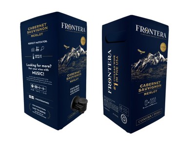 Frontera—America’s #1 Chilean large-format wine brand —is introducing its 3-liter BIB Sauvignon Blanc, Cabernet Sauvignon-Merlot blend and Cabernet Sauvignon at a time of skyrocketing growth for the boxed wine category.