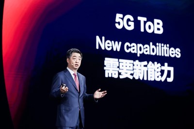 Ken Hu speaks at 2020 MBBF (PRNewsfoto/Huawei)