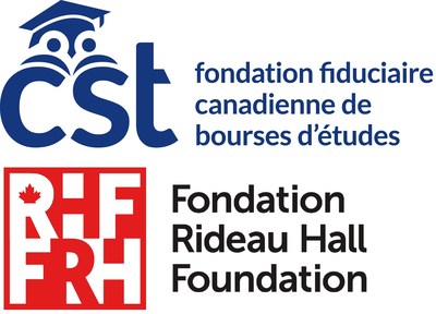 Logo de la Fondation fiduciaire canadienne de bourses d'tudes et logo de la Fondation Rideau Hall (Groupe CNW/Canadian Scholarship Trust Foundation)