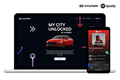 Hyundai and Spotify have come together to inspire drivers and music fans with the My City Unlocked digital experience.