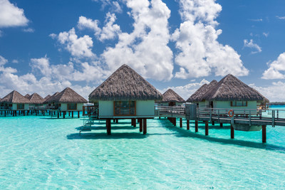 Looking ahead to 2021, travelers hope to escape to an island paradise, like these overwater bungalows in Bora Bora