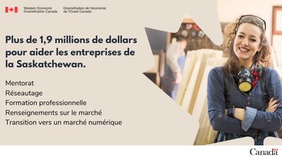 Plus de 1,9 millions de dollars pour aider les enterprises de la Saskatchewan (Groupe CNW/Diversification de l'conomie de l'Ouest du Canada)