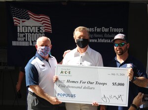 Populus Financial Group Donates $5,000 to Help Veterans Rebuild Their Lives