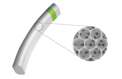 MINIject glaucoma MIGS device made of STAR material
