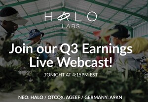 Halo Labs Announces Q3 Earnings Call Today on November 16th