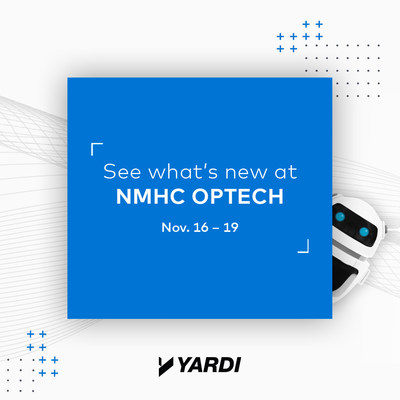 Leaders in multifamily housing will meet online this year for the NMHC OPTECH Conference & Exposition from Nov. 16-19. (PRNewsfoto/Yardi)