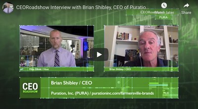 PURA Announces CEO Interview Featuring New Hemp Initiative On CEO Roadshow