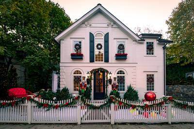 Vrbo's "It's a Wonderful Lifetime" Holiday House is a festive, yuletide-ified home in Connecticut inspired by Lifetime's 2020 holiday movie lineup. The home will be available to book starting at 1 p.m. EST on Nov. 23, 2020, exclusively on Vrbo.
