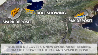 PAK, Bolt and Spark on Frontier Lithium's Project (CNW Group/Frontier Lithium Inc.)