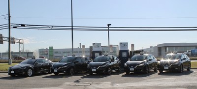 Vhicules lectriques faisant partie de la flotte de taxis de la Coop Laval (Groupe CNW/Cooprative des propritaires de taxi de Laval)