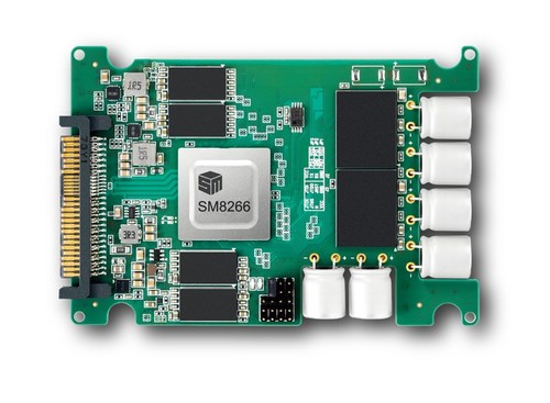 The SM8266 is a complete enterprise-grade 16-channel PCIe 4.0 NVMe hardware plus firmware turnkey SSD controller solution.
