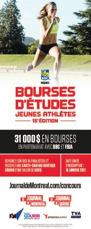 Lancement de la 15e édition du programme Bourses d'études jeunes athlètes Le Journal de Montréal, Le Journal de Québec et RBC