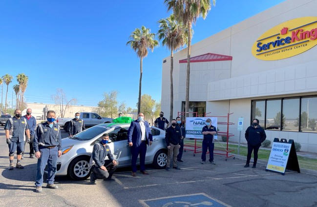 Leading national operator of comprehensive, high-quality auto collision repair facilities repaired a 2016 Kia Rio and presented it to deserving local resident on Nov. 10