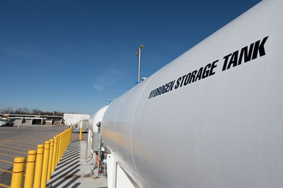 Hydrogen Storage Tank at Markham Facility (CNW Group/Enbridge Gas Inc.)