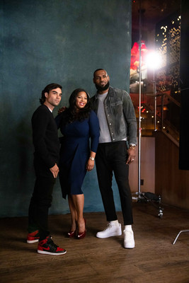 Founder and Chief Creative Officer Diego Osorio, CEO Dia Simms and sports and cultural icon, LeBron James