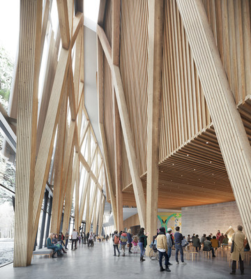 Rendering of the New Art Gallery of Nova Scotia, interior view of the lobby. (CNW Group/Art Gallery of Nova Scotia)