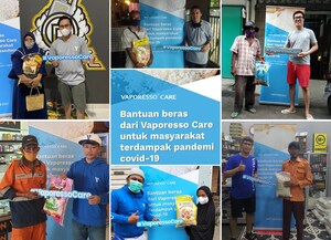 VAPORESSO dona más de 70 millones de rupias a los indonesios afectados por la pandemia