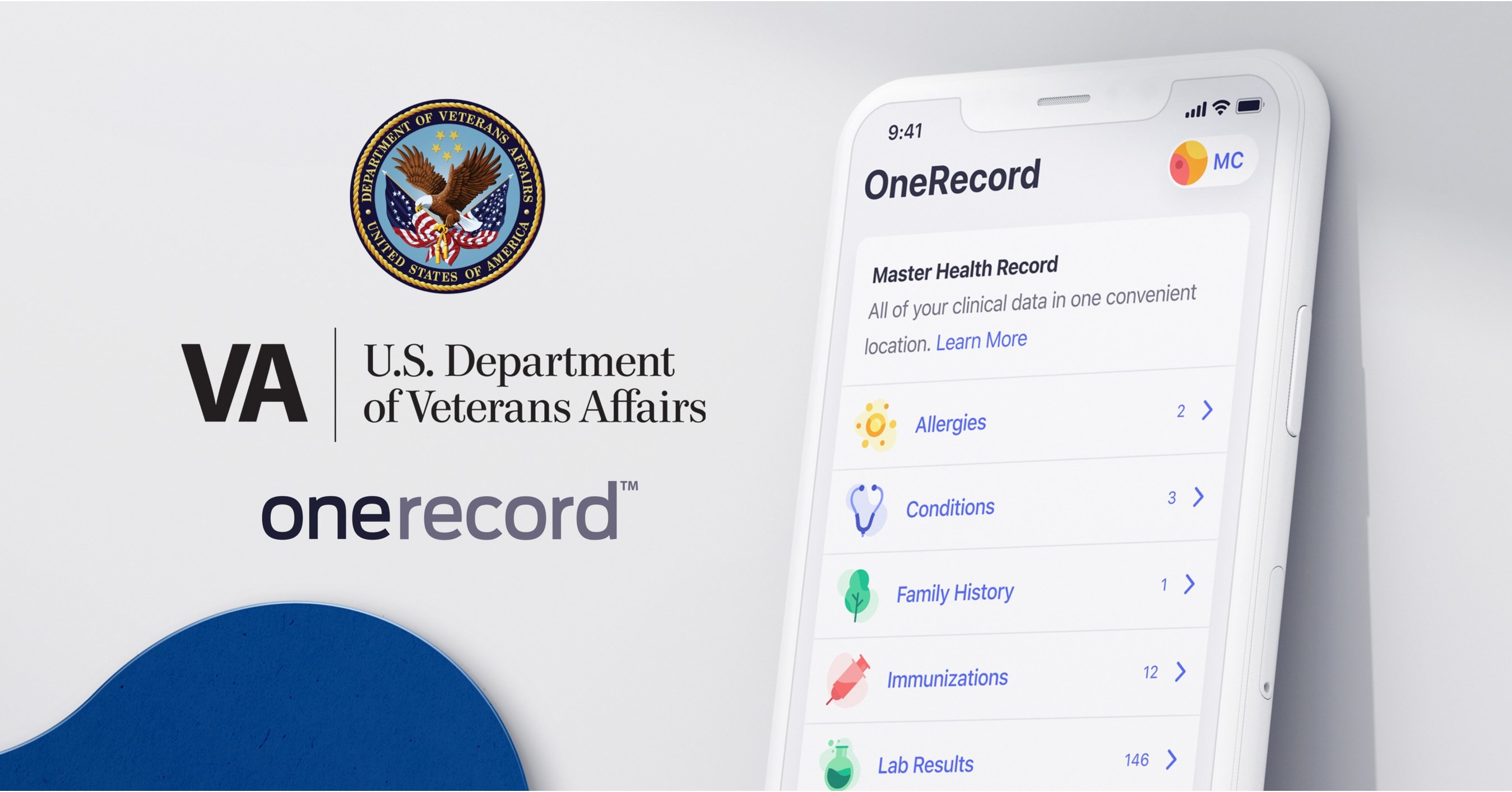 U.S. Department of Veterans Affairs Activates OneRecord to Deliver