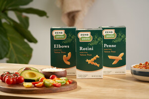 Plant-Powered Brand ZENB Launches 100% Yellow Pea Pasta with the Taste and Texture of Traditional Pasta