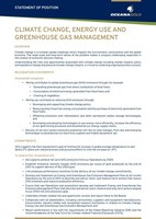 Statement of Position - Climate Change, Energy Use and Greenhouse Gas Management (CNW Group/OceanaGold Corporation)