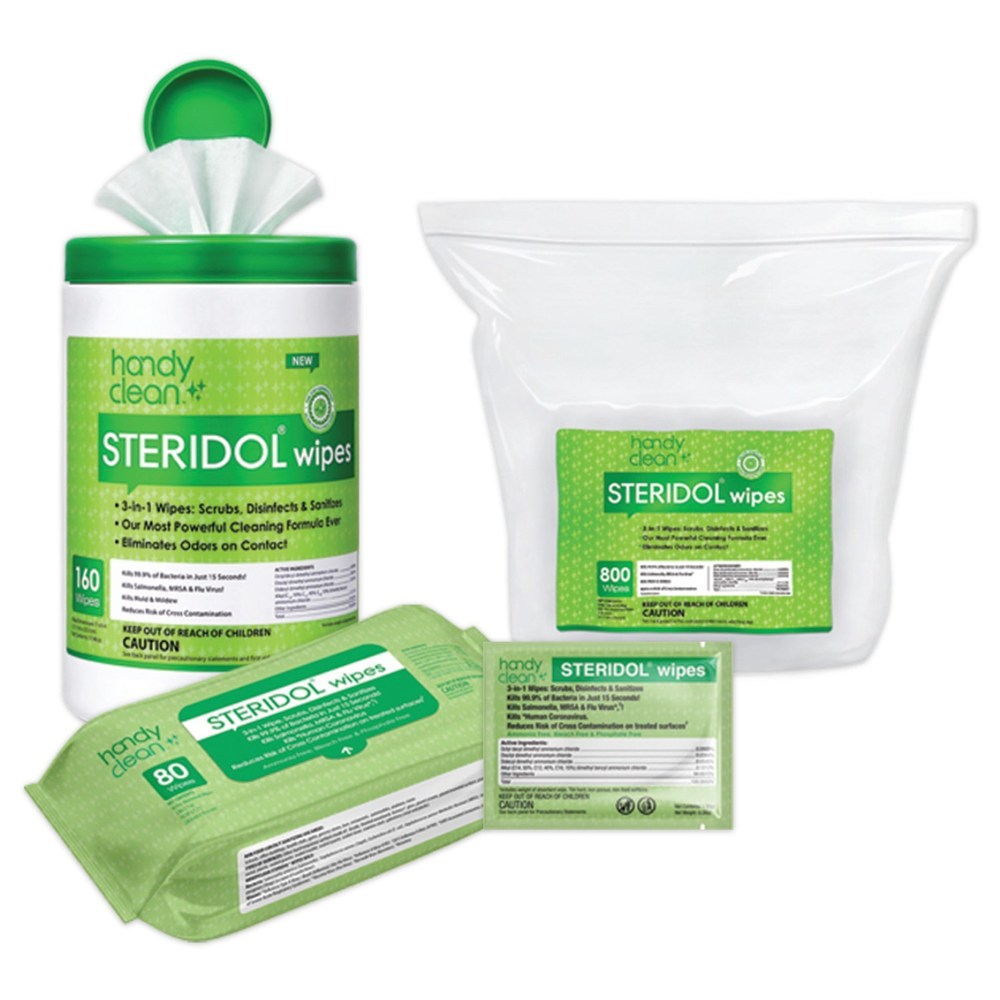 Diamond Wipes Expands Line Of HandyClean Steridol® Wipes