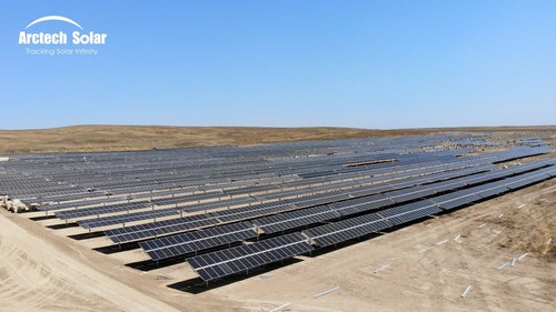 The Largest bifacial + tracker project in Kazakhstan (under construction)