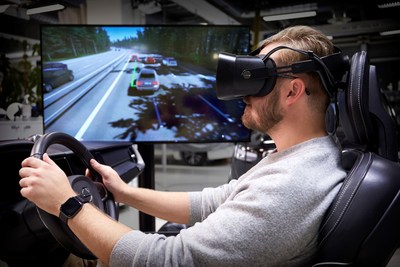 Volvo Cars “ultimate driving simulator” uses latest gaming technology to develop safer cars (PRNewsfoto/Volvo)