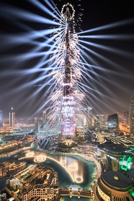 Preparations are on track for the breathtaking fireworks and light & laser shows (PRNewsfoto/Emaar Properties PJSC)