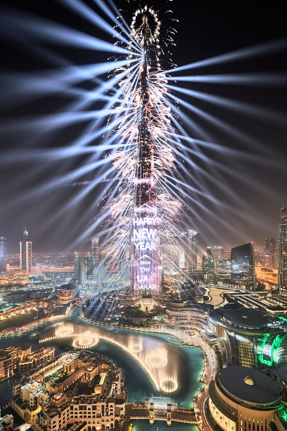 Die Innenstadt Von Dubai Bereitet Sich Auf Ein Unvergessliches Neujahrsspektakel Vor