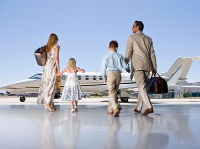 Family private jet travel
