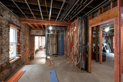 Typical microliving unit during redevelopment