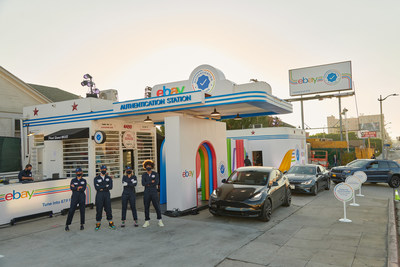 eBay converts an iconic gas station in East Hollywood into a drive-thru ‘Authentication Station’ to mark their new Authenticity Guarantee offering, changing the way people shop and sell on eBay.