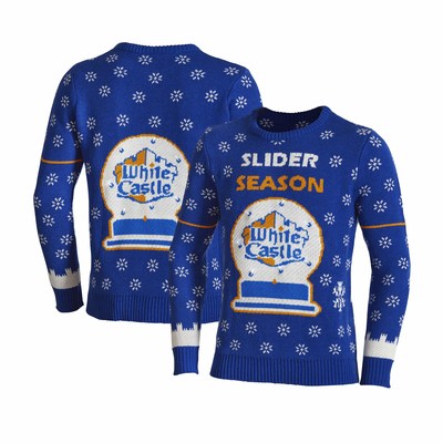 White Castle’s 2020 Holiday Gift Guide Shines. White Castle’s online store, the House of Crave, offers a cool collection of White Castle-branded products, from totes, ties and t-shirts to golf balls, ball caps and campfire mugs. The 2020 version of White Castle’s holiday sweater features the headline “Slider Season” and the White Castle logo encompassed in a light-up snow globe, making it particularly striking when worn at night. Available at www.houseofcrave.com.
