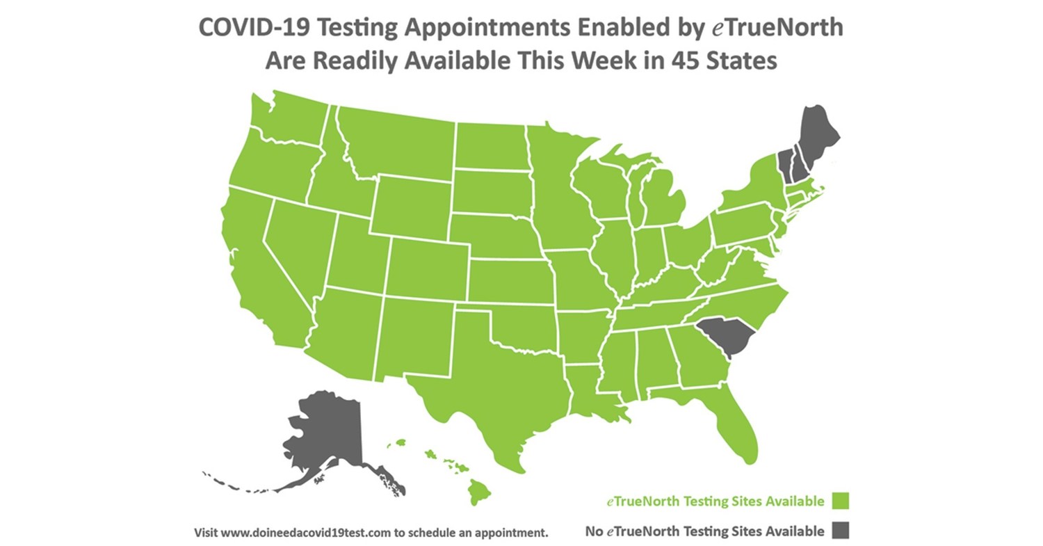 COVID-19 Testing Appointments Are Readily Available This Week in 45 States