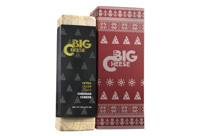 5-pound extra-sharp aged cheddar cheese from The Big Cheese. Five holiday pounds worth gaining. This cheese is the ultimate silver fox. It’s mature, attractive and sharp. (PRNewsfoto/The Big Cheese)